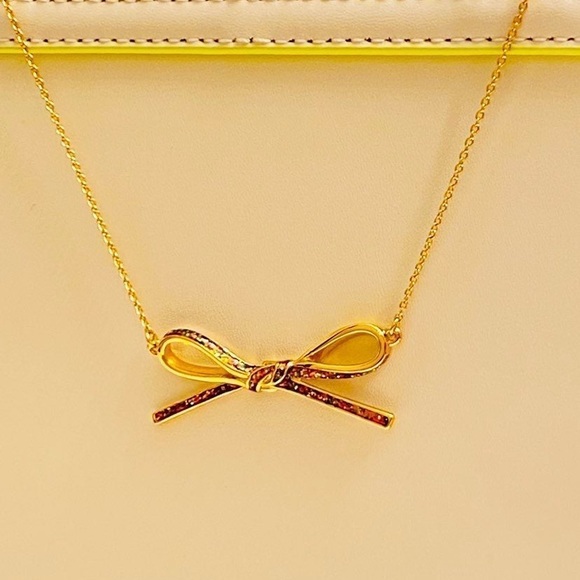 NWOT Kate Spade Rainbow Bow Necklace - Picture 11 of 12